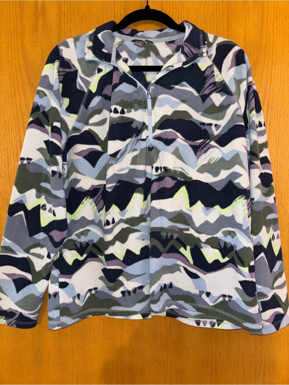 Eddie Bauer Multi-Pattern Half-Zip Fleece Pullover